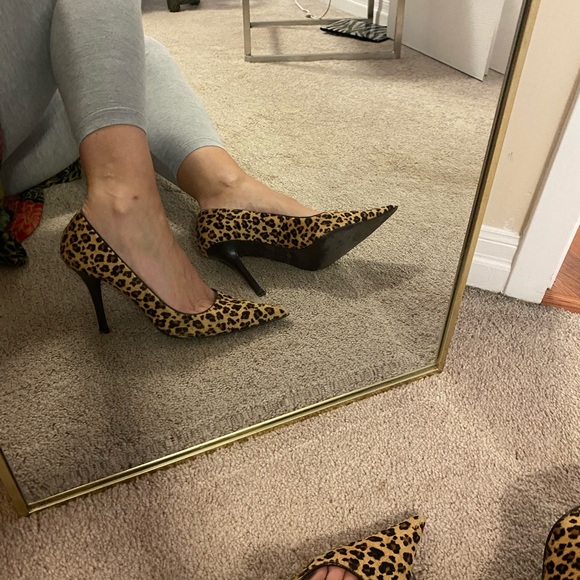 Aldo pony hair leopard heels 4in - Picture 7 of 8